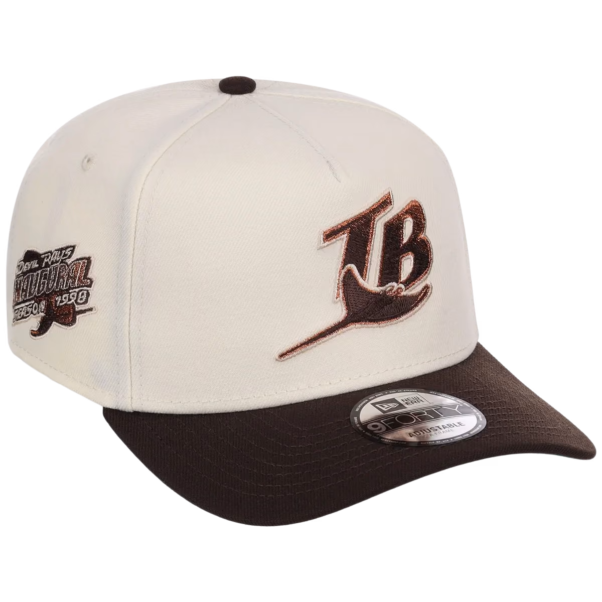 Tampa Bay Rays MLB Walnut Reserve New Era 9FORTY A-Frame front view