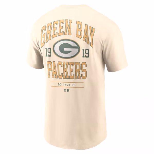 Green Bay Packers Freestyle Essential NFL T-Shirt Natural view 3