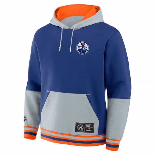 Edmonton Oilers Foundation NHL Hoodie Blue view 2