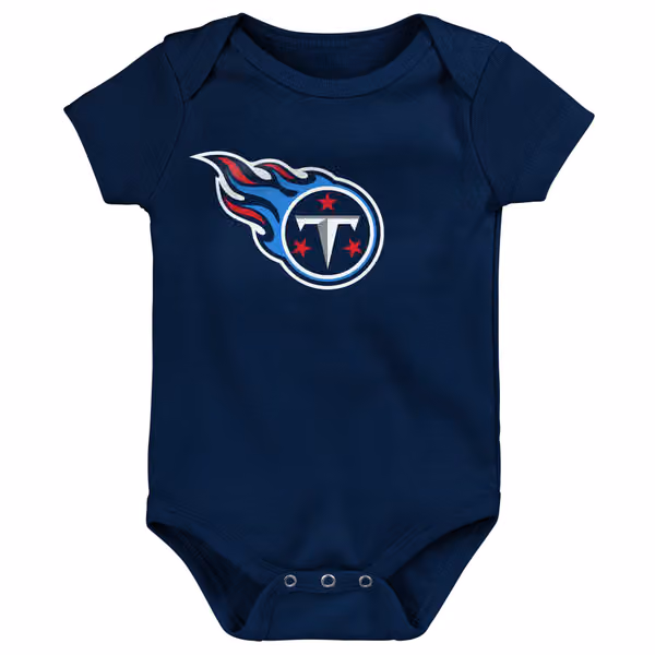 Tennessee Titans Game On Creeper NFL Infant Bodysuit Set (3-Piece) view 2