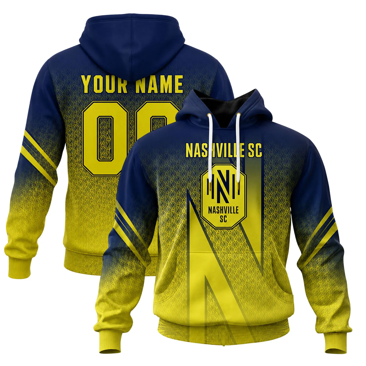Nashville SC Hoodie Custom Sleek Fade