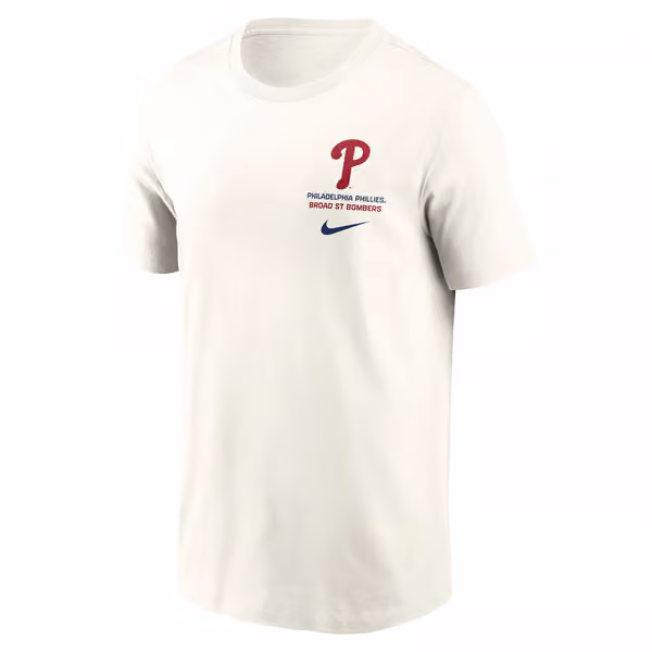 Philadelphia Phillies Primetime 2-Hit T-Shirt Cream view 2