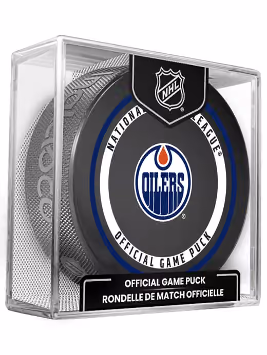 Edmonton Oilers 2026-27 NHL Official Game Puck view 1