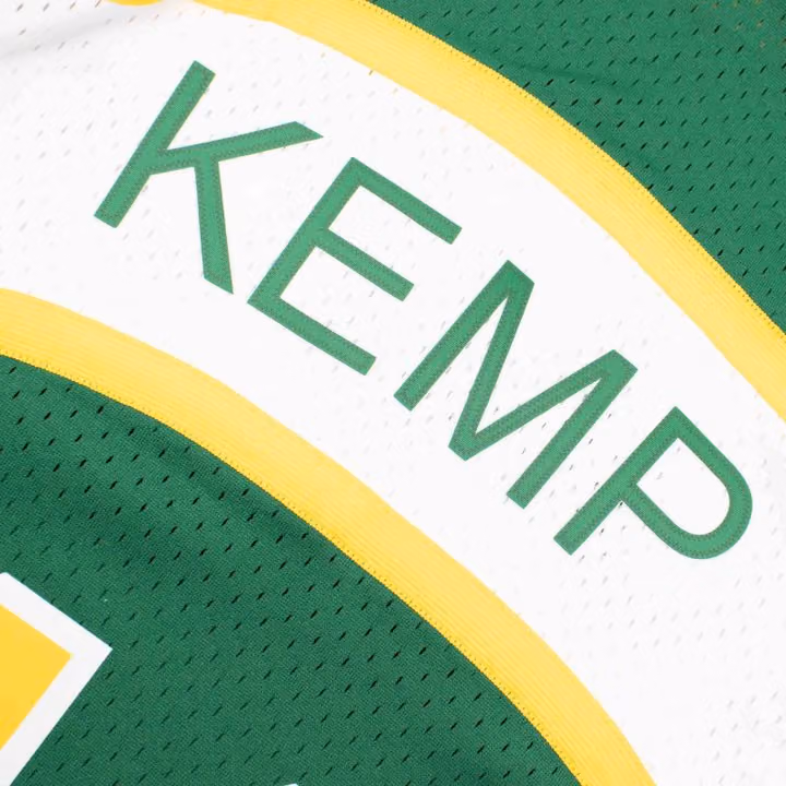 Shawn Kemp #40 Seattle SuperSonics 1994-95 Swingman NBA Jersey Green view 4