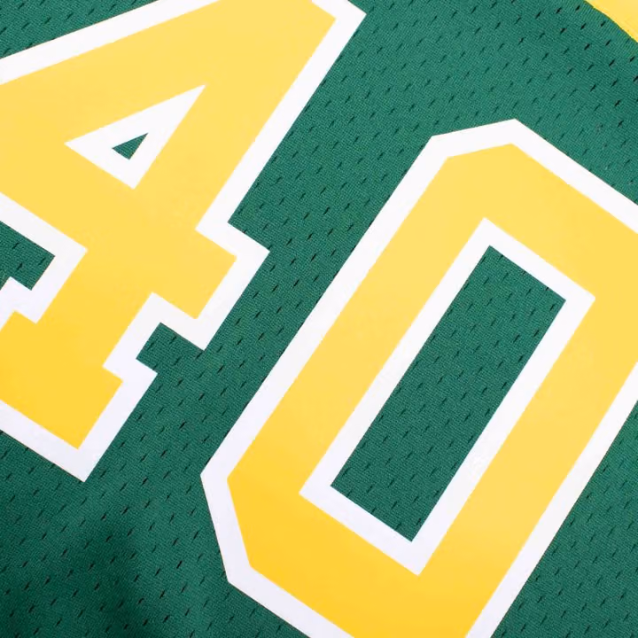 Shawn Kemp #40 Seattle SuperSonics 1994-95 Swingman NBA Jersey Green view 5