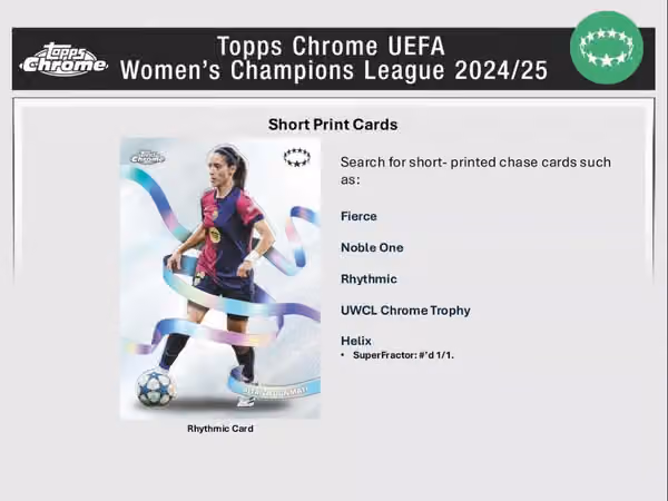 2024/25 Topps Chrome UEFA Women's Champions League Football Blaster Box view 5