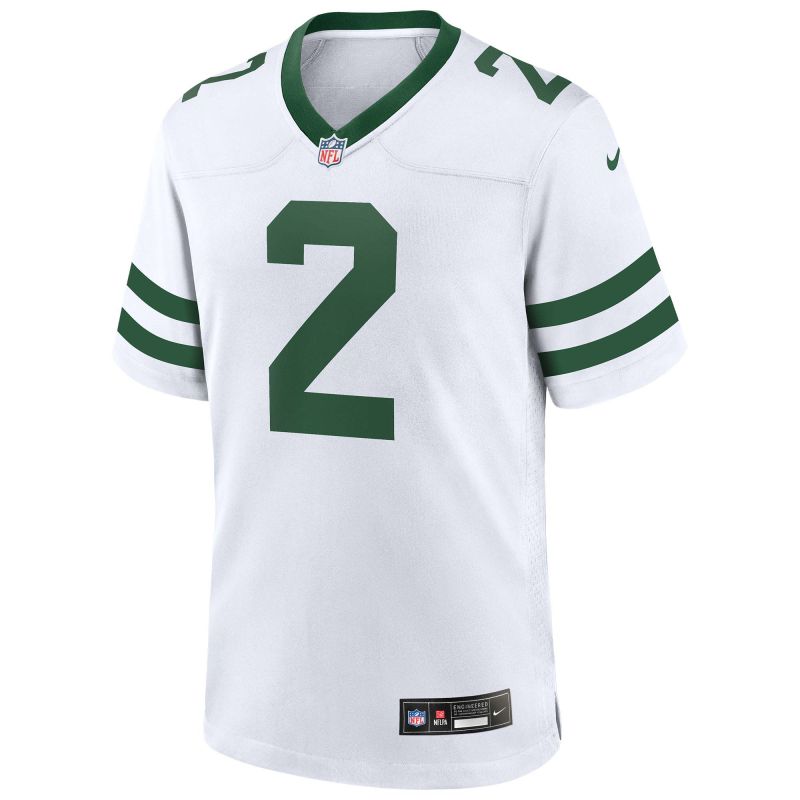 Zach Wilson #2 New York Jets Classic Nike Game NFL Jersey White view 2