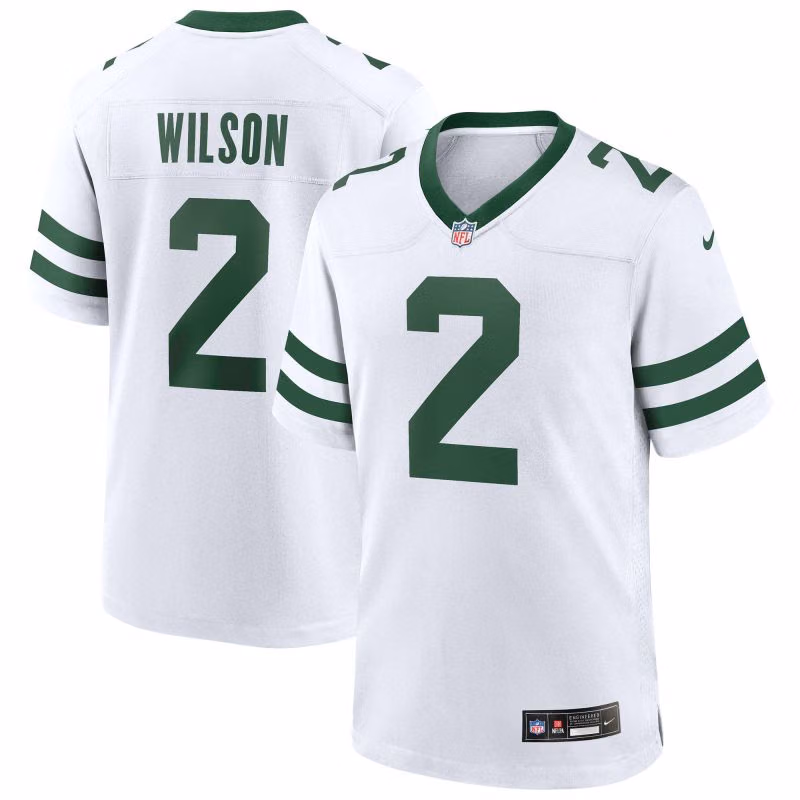 Zach Wilson #2 New York Jets Classic Nike Game NFL Jersey White view 1