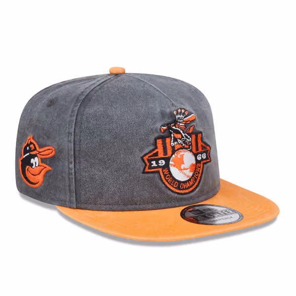 Baltimore Orioles 1966 World Series Pigment Dyed New Era Golfer Snapback MLB Cap product photo