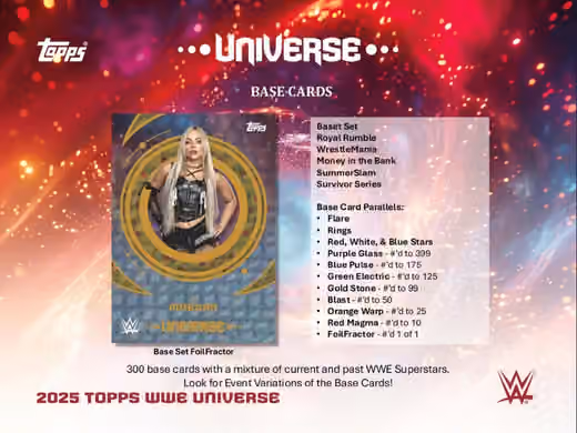 2025 Topps Universe WWE Hobby Box view 3
