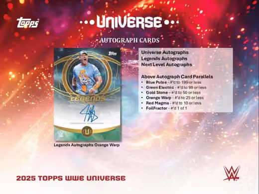 2025 Topps Universe WWE Hobby Box view 6