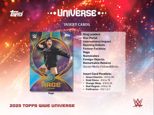 2025 Topps Universe WWE Hobby Box view 4
