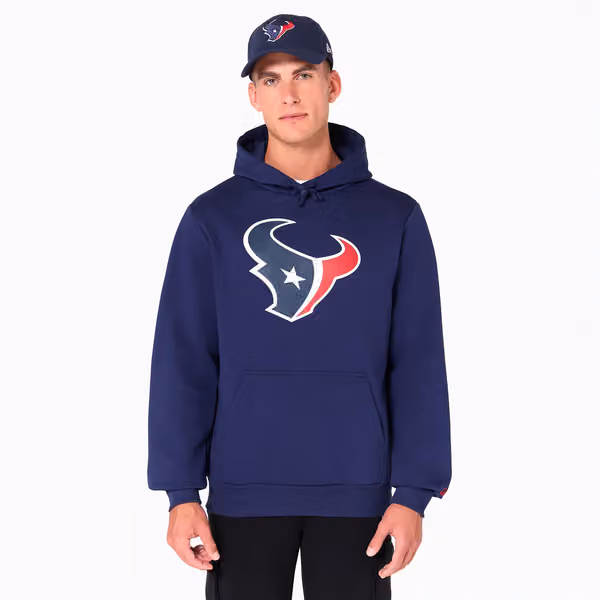 Houston Texans Logo Hoodie NFL Sweatshirt Navy view 1