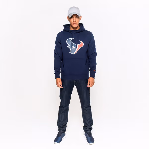 Houston Texans Logo Hoodie NFL Sweatshirt Navy view 5