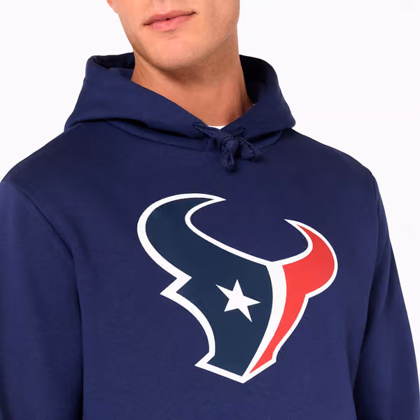 Houston Texans Logo Hoodie NFL Sweatshirt Navy view 6