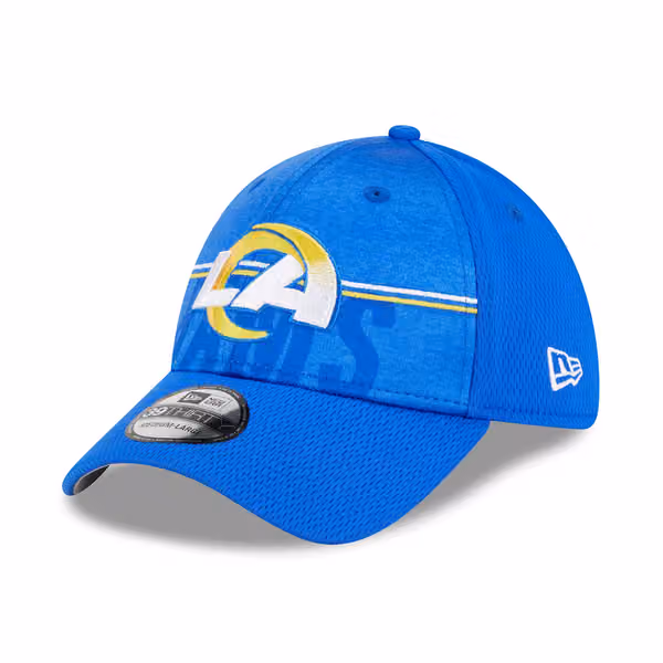 Los Angeles Rams 2023 NFL Training Camp New Era 39THIRTY Flex Cap Blue product photo