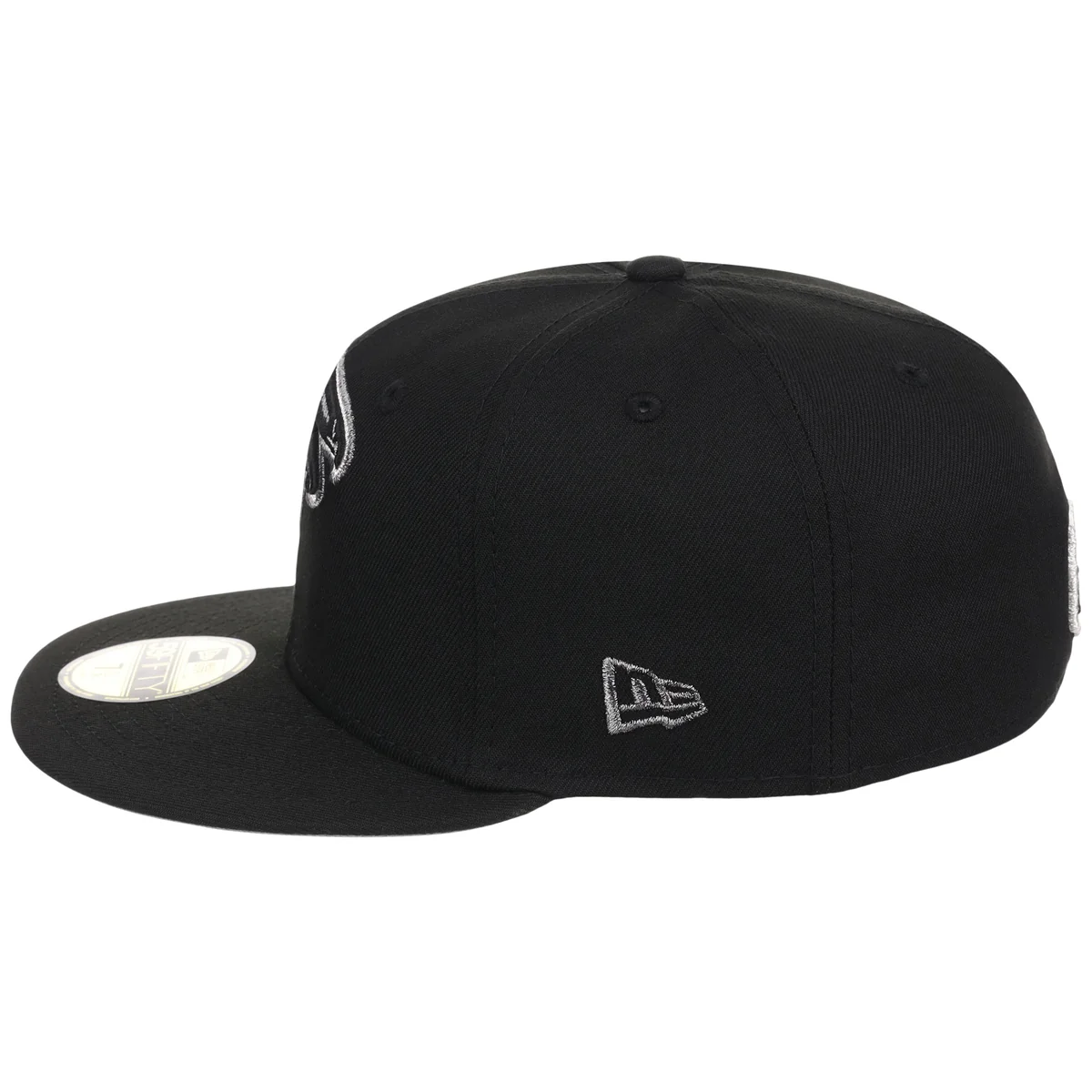 Atlanta Falcons NFL Liquid Titanium New Era 59FIFTY detail view