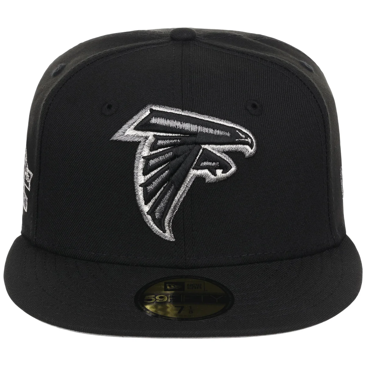 Atlanta Falcons NFL Liquid Titanium New Era 59FIFTY detail view