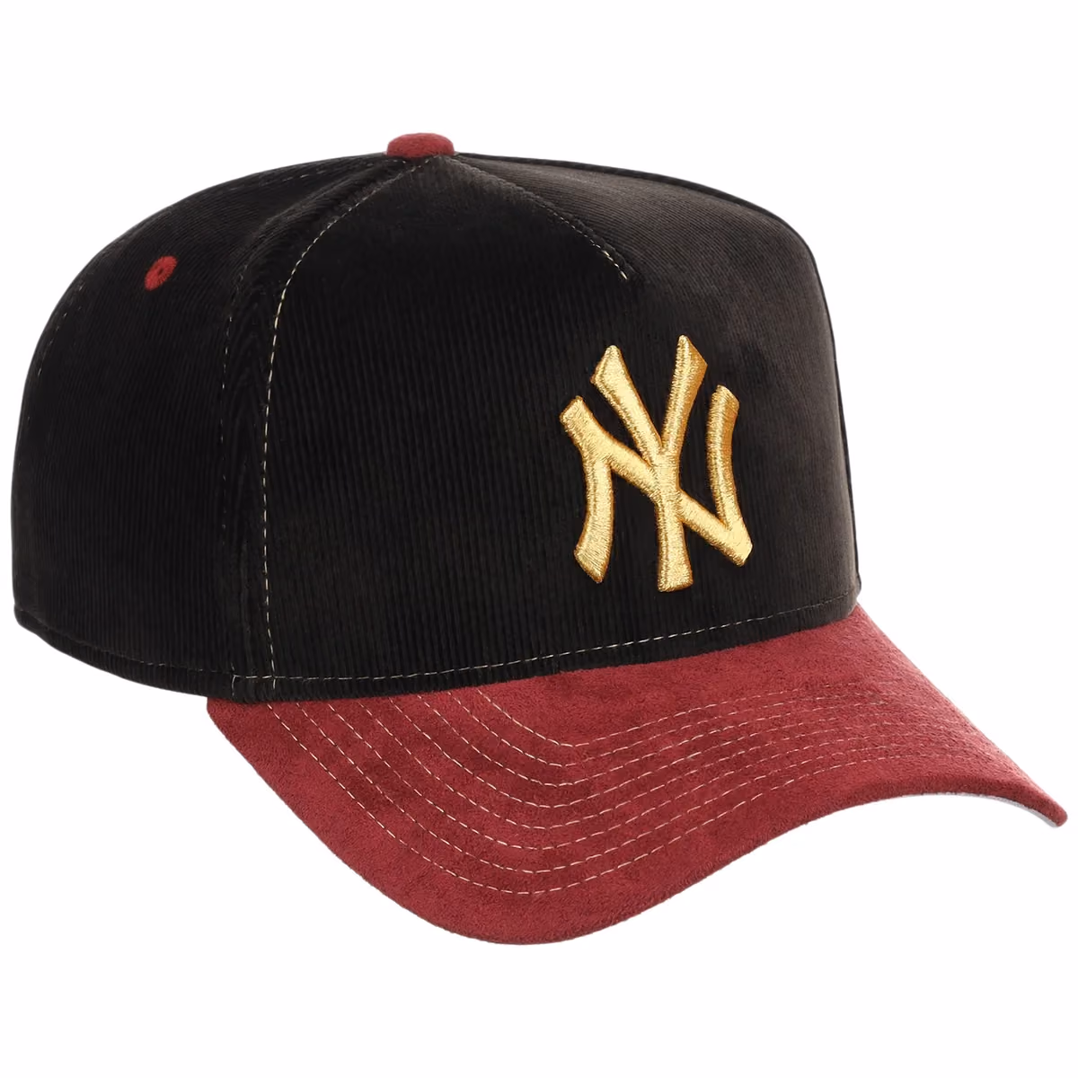 New York Yankees Michael Rainey Jr. x New York Yankees “With Love” New Era Collection - Cord New Era 9FORTY A-Frame front view