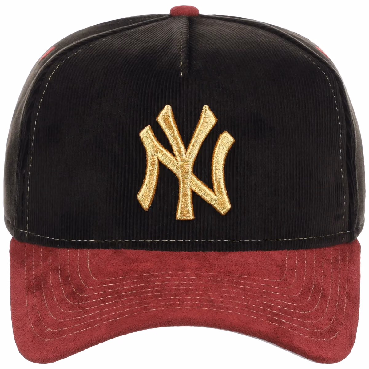 New York Yankees Michael Rainey Jr. x New York Yankees “With Love” New Era Collection - Cord New Era 9FORTY A-Frame detail view