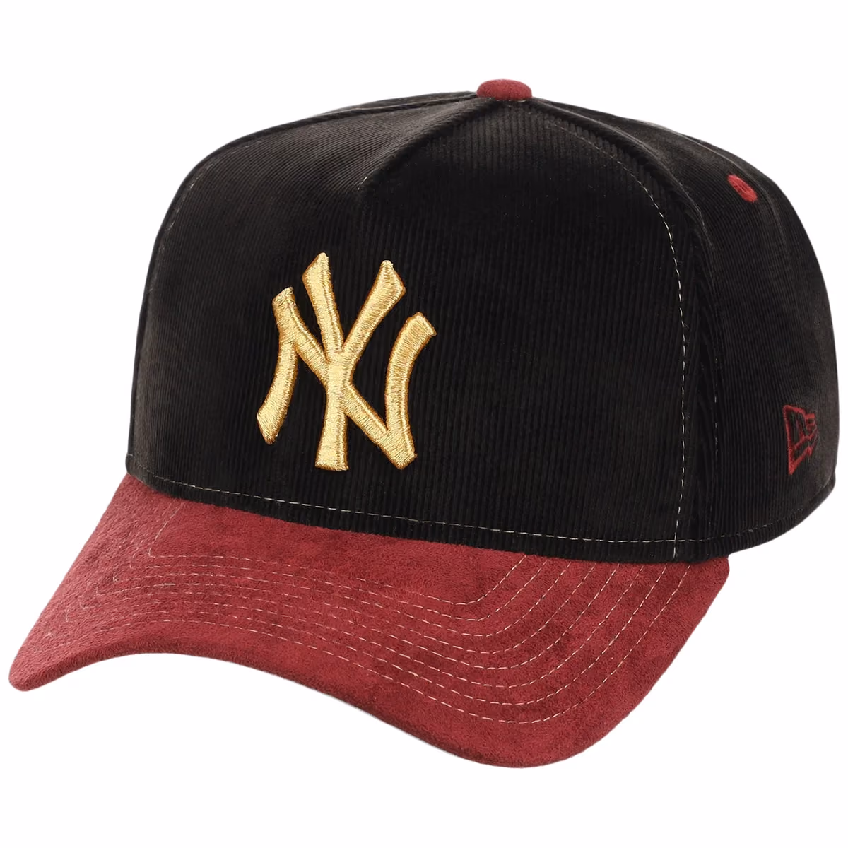 New York Yankees Michael Rainey Jr. x New York Yankees “With Love” New Era Collection - Cord New Era 9FORTY A-Frame detail view