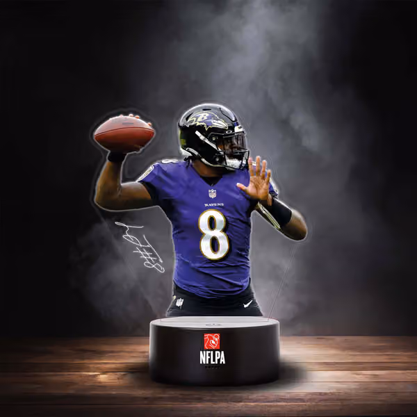 Lamar Jackson Baltimore Ravens NFLPA LED Sign view 1