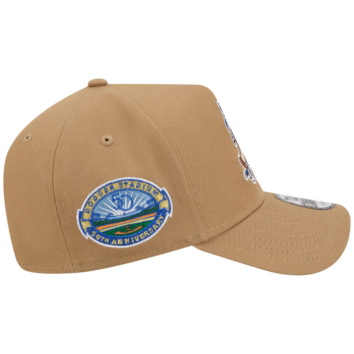 Los Angeles Dodgers Los Angeles Crown the City - Hot Dog - Khaki/Royal New Era 9FORTY detail view