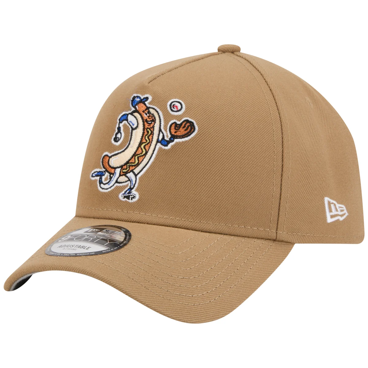 Los Angeles Dodgers Los Angeles Crown the City - Hot Dog - Khaki/Royal New Era 9FORTY detail view