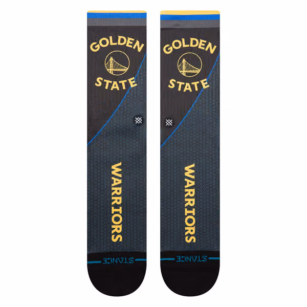 Golden State Warriors 2025-26 NBA Statement Edition Crew Socks view 2