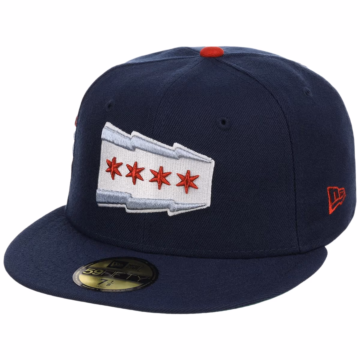 Chicago Cubs Northside Chicago Crown the City New Era 59FIFTY (Navy/Navy) detail view