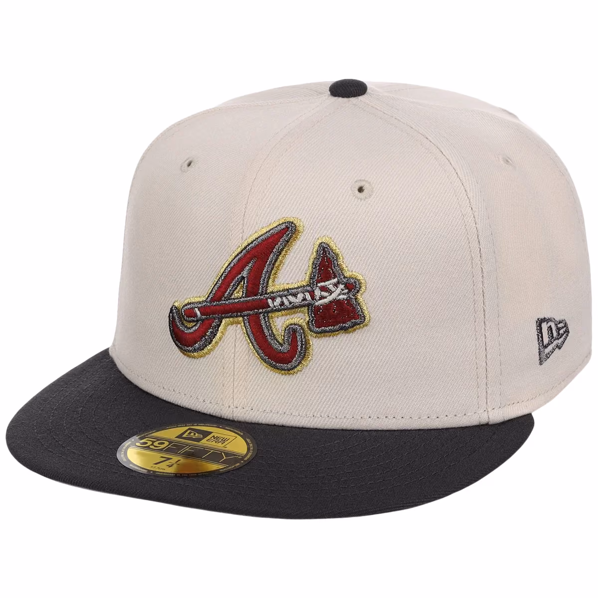 Atlanta Braves MLB Smoke 'n Merlot New Era 59FIFTY detail view