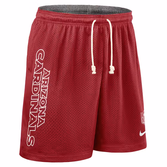 Arizona Cardinals 2025 NFL Sideline Reversible Mesh Nike Dri-FIT Shorts Red view 2