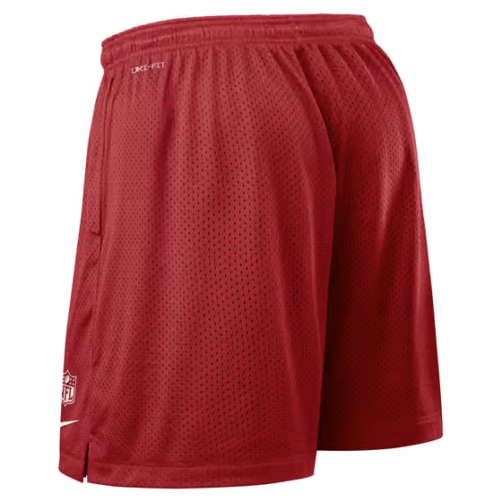 Arizona Cardinals 2025 NFL Sideline Reversible Mesh Nike Dri-FIT Shorts Red view 3