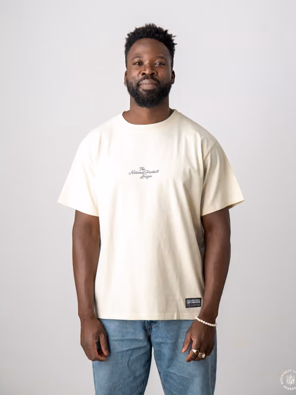NFL Print L&L Core '89 Band T-Shirt Cream view 5