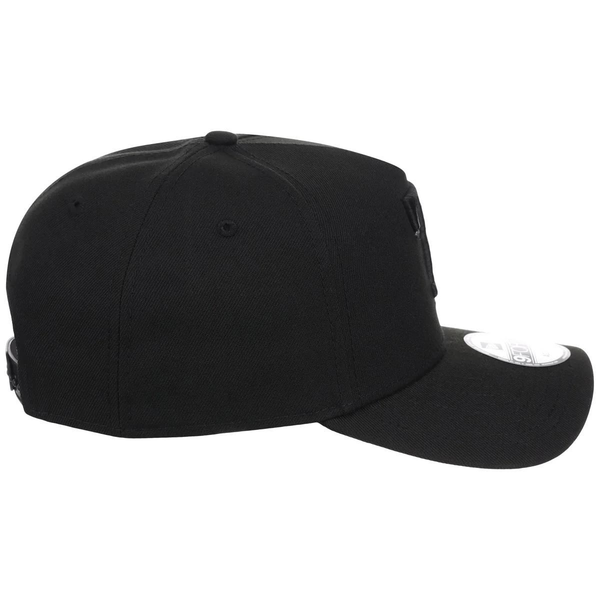 Texas Rangers MLB Black x Pewter FASHION CORE New Era 9FORTY A-Frame detail view