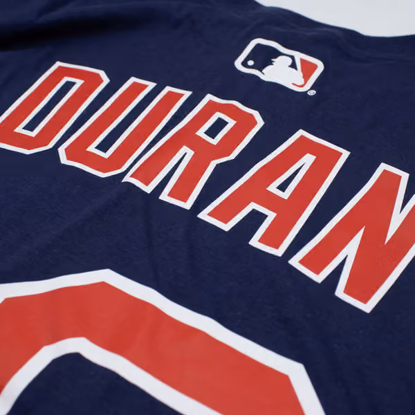 Jarren Duran #16 Boston Red Sox Player MLB T-Shirt Navy view 5