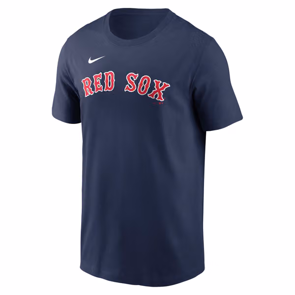 Jarren Duran #16 Boston Red Sox Player MLB T-Shirt Navy view 2