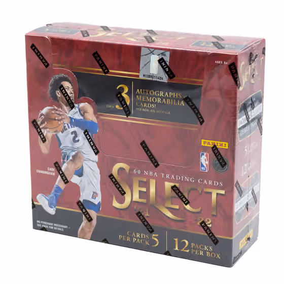 2021/22 Panini Select Basketball NBA Hobby Box view 1