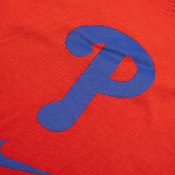 Philadelphia Phillies Early Work 2025 MLB Authentic Nike Tri-Blend T-Shirt Red view 4