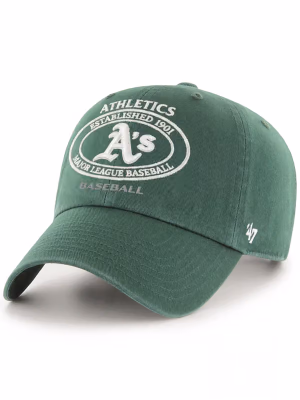 Athletics Circle Tone Clean Up Adjustable MLB Cap Green product photo