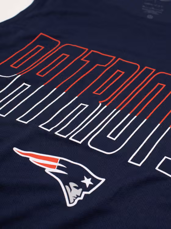 New England Patriots Miler Dri-FIT NFL Muscle Tank Top Navy view 4