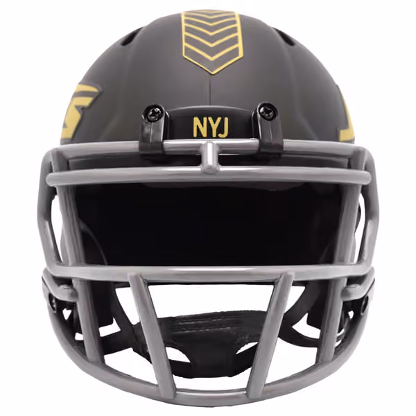 New York Jets 2025 Salute to Service NFL Speed Mini Helmet view 2