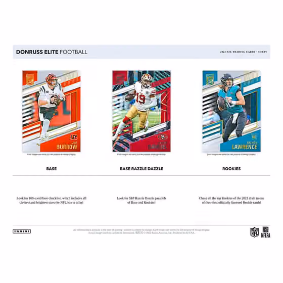 2022 Panini Donruss Elite NFL Football Hobby Box view 2