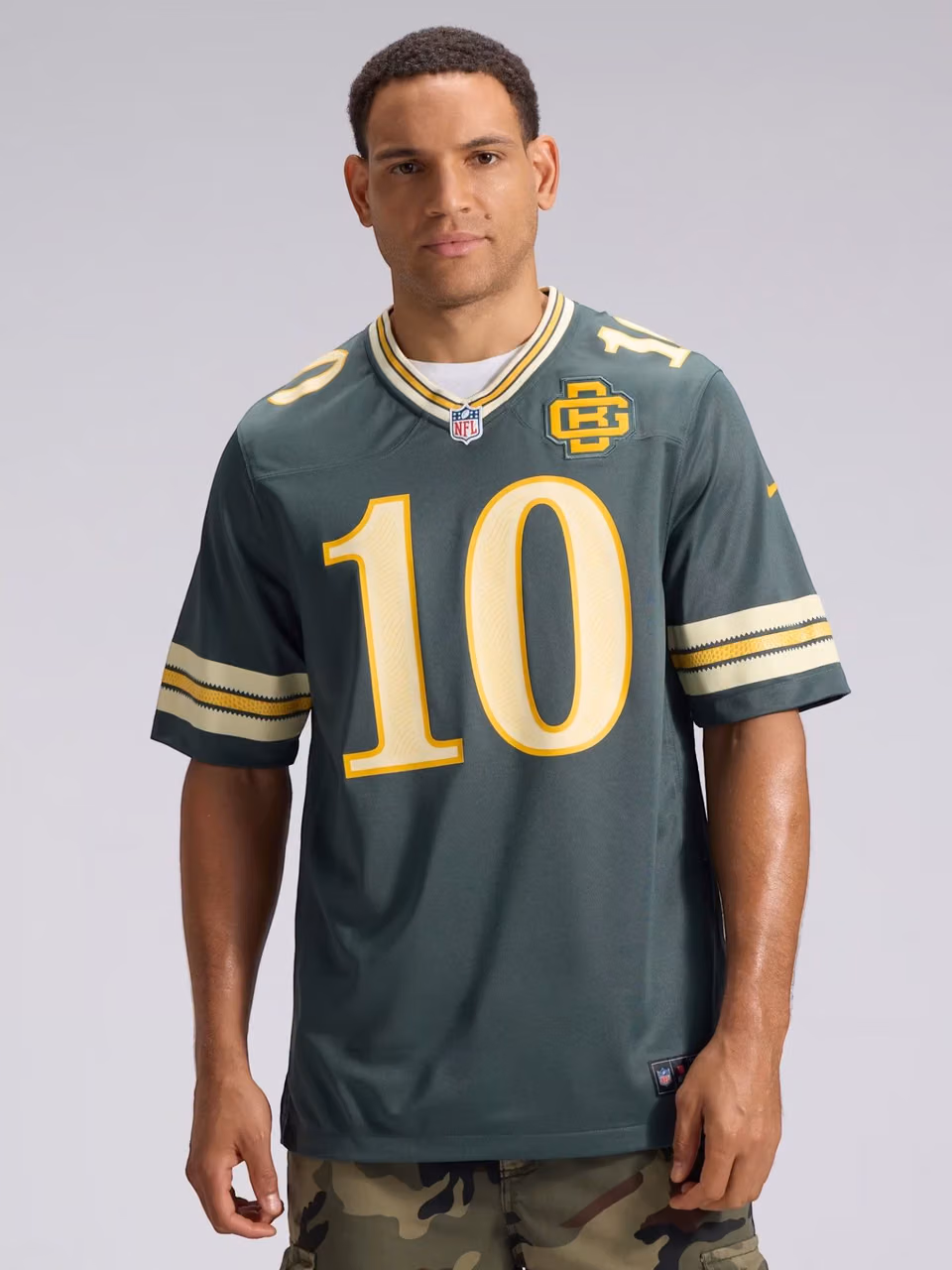 Jordan Love #10 Green Bay Packers 2026 Rivalries Game NFL Jersey Green view 4