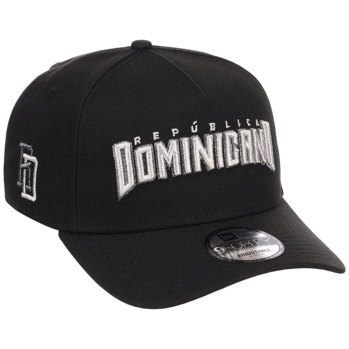 Crown the Country: Dominican Republic New Era 9FORTY Liquid Titanium 'República Dominicana' front view