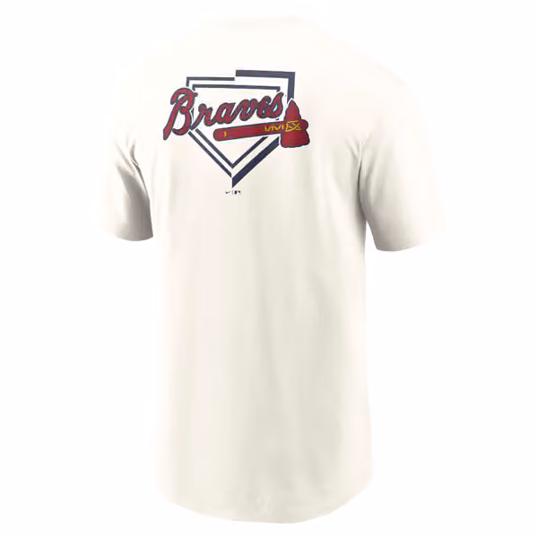 Atlanta Braves Primetime 2-Hit T-Shirt Cream view 3