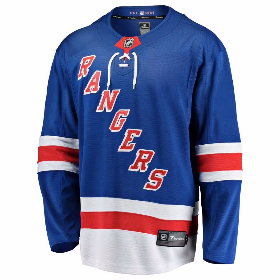 New York Rangers Breakaway NHL Jersey Home view 1
