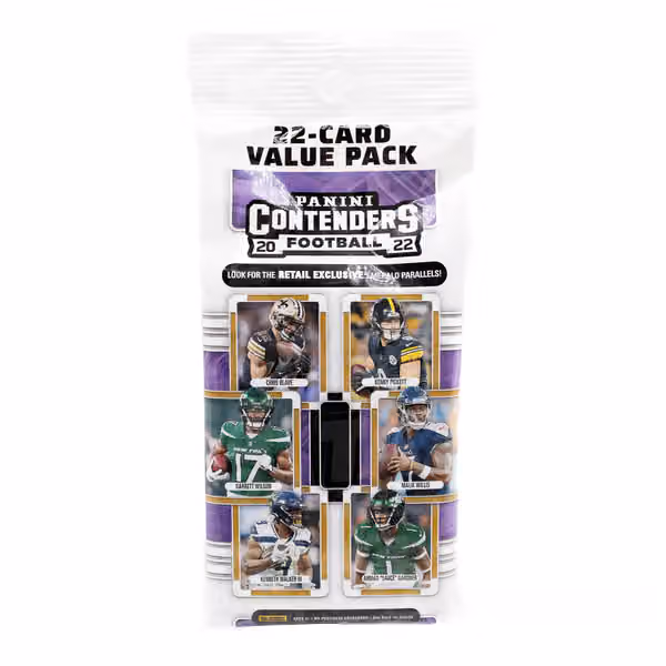 2022 Panini Contenders Football NFL Jumbo Value Fat-Pack Box view 2