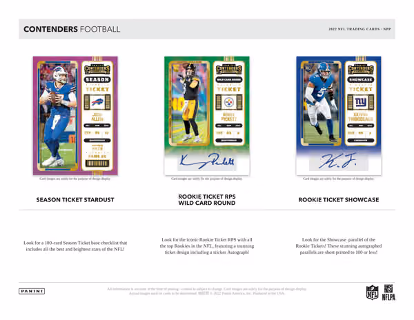 2022 Panini Contenders Football NFL Jumbo Value Fat-Pack Box view 3