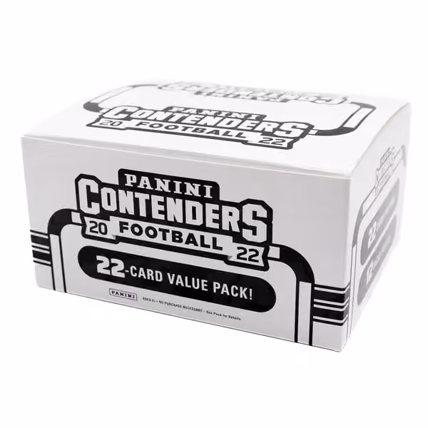 2022 Panini Contenders Football NFL Jumbo Value Fat-Pack Box view 1